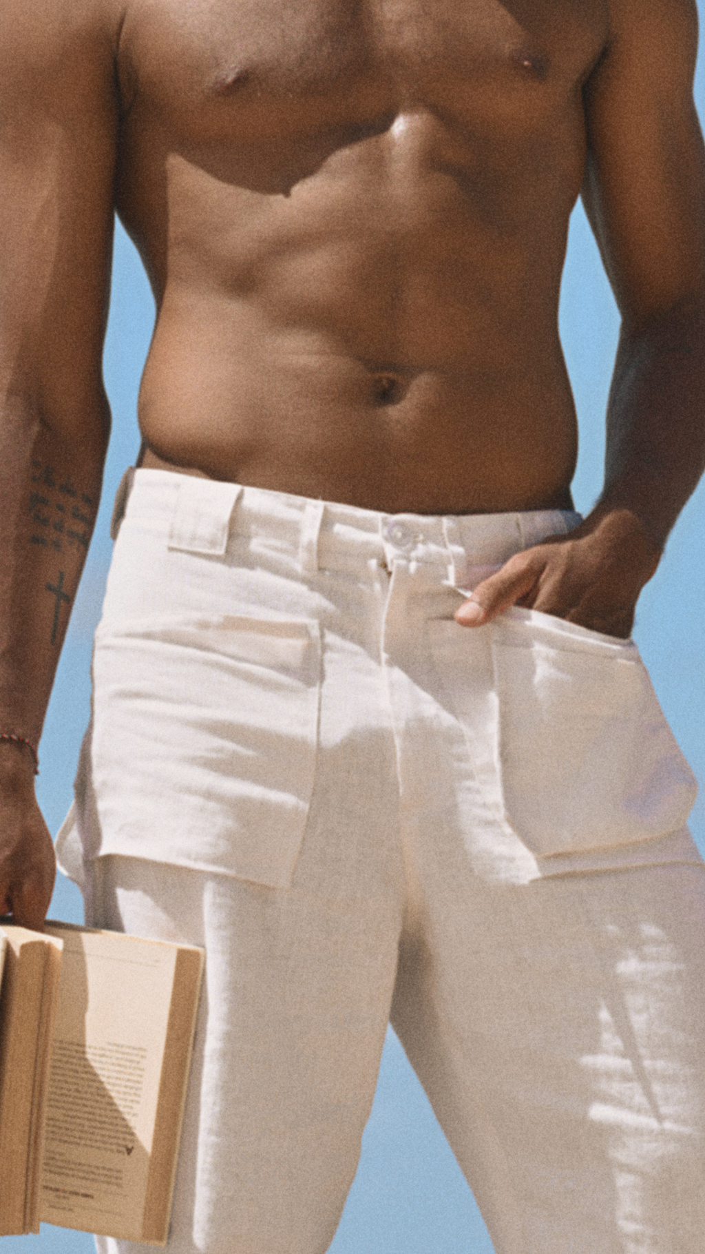 The Off - white Workers Linen Trousers