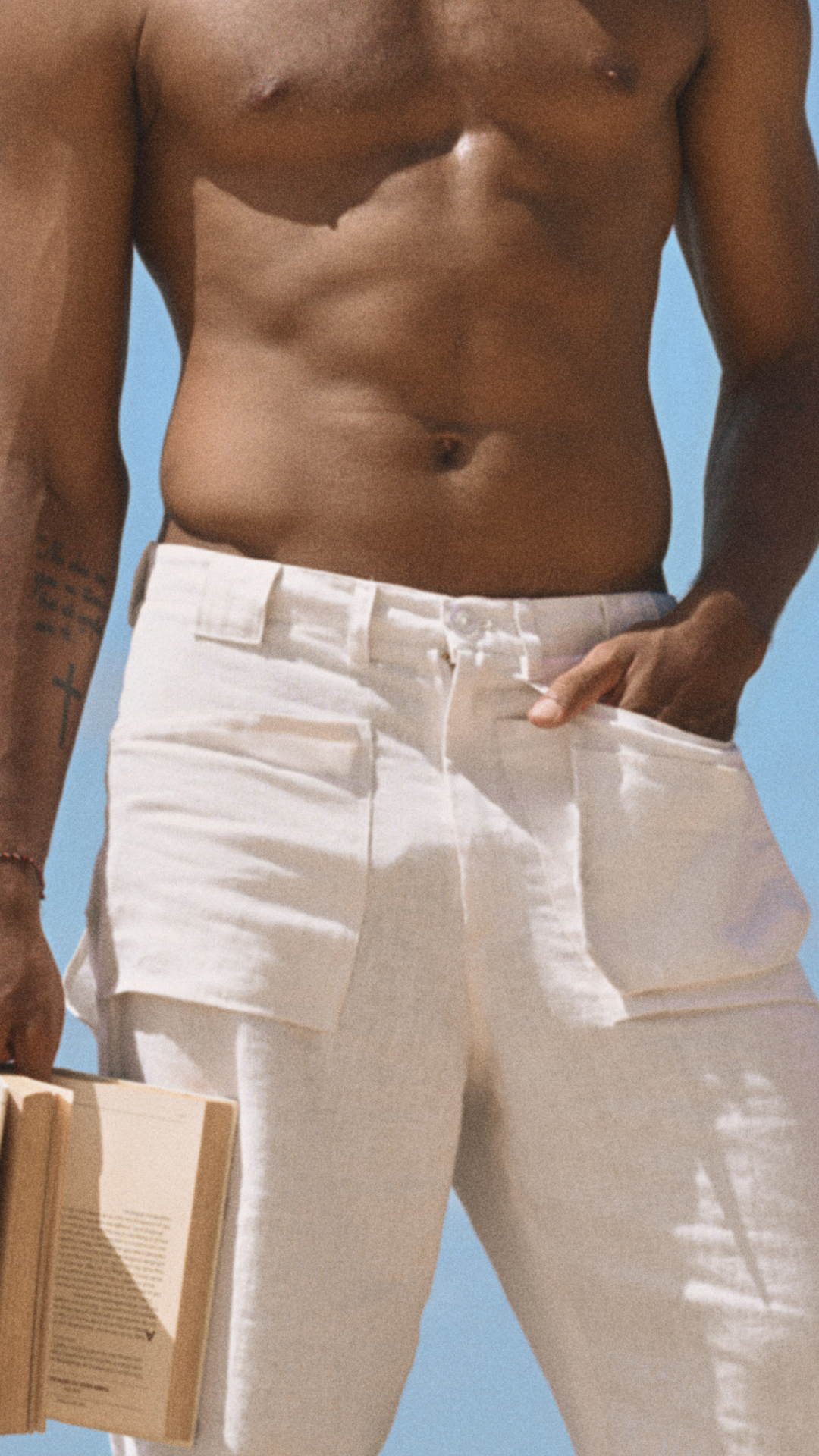 The Off - white Workers Linen Trousers
