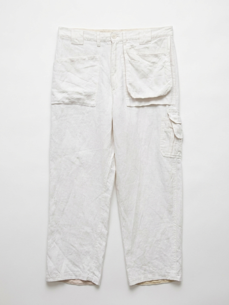 The Off - white Workers Linen Trousers