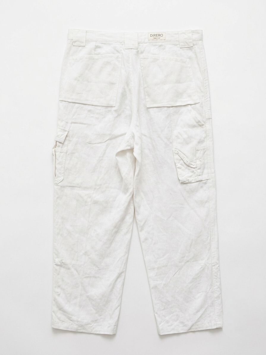The Off - white Workers Linen Trousers